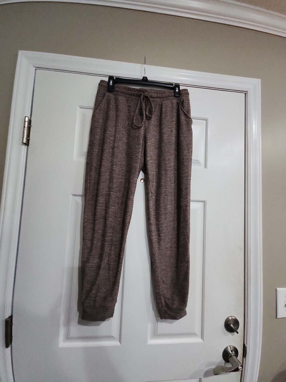 Maurices Lakeside Super Soft Heather Brown Jogger Pants